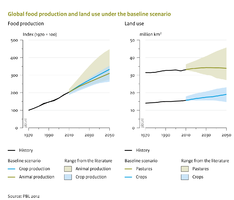 Changes in agricultural production and land use
